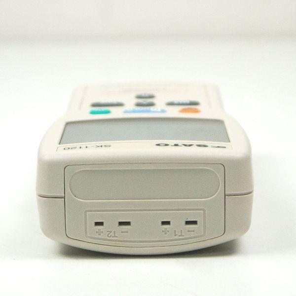 SK Sato SK-1120 เครื่องวัดอุณหภูมิจอ LCD ขนาดใหญ่ (2 ช่องโพรบ) image