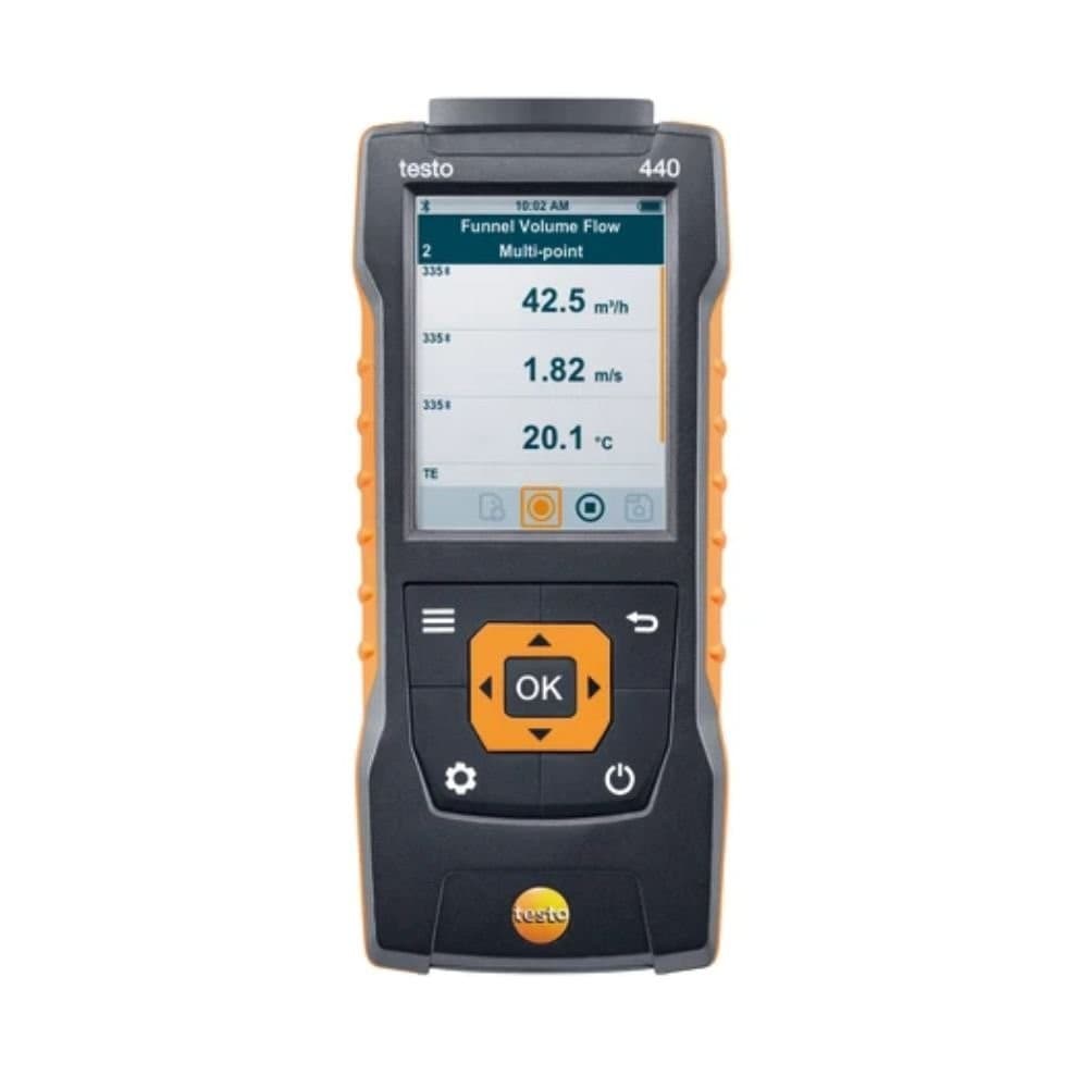 Testo 440 เครื่่องวัดความเร็วลม Air velocity and IAQ measuring instrument image