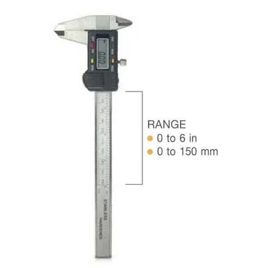 LDC-15-4B คาลิเปอร์แบบดิจิตอล 150mm (Sliver)
