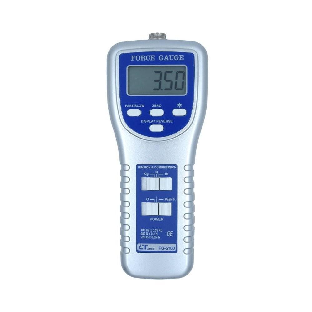 Lutron FG-5100 เครื่องวัดแรงดึง - แรงผลักแบบพกพา FORCE GAUGE (100 Kg) image