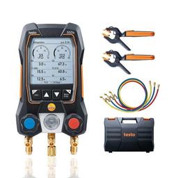 Testo-550s Smart Kit With Filling Hose เกจวัดน้ำยาแอร์ Smart Digital สำหรับงาน HVAC | Bluetooth image