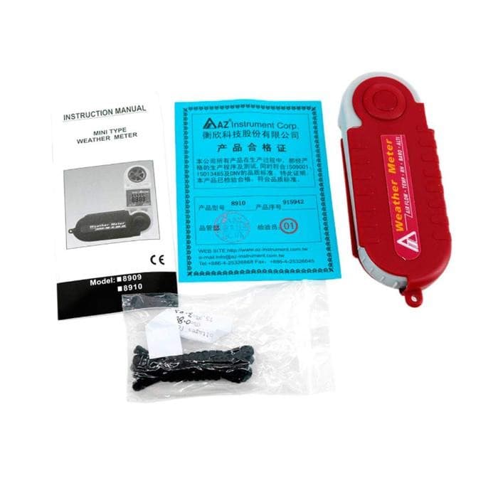 AZ-8910 เครื่องวัดสภาพอากาศแบบพกพา 5in1 (Pocket Barometric Anemometer 5in1) image