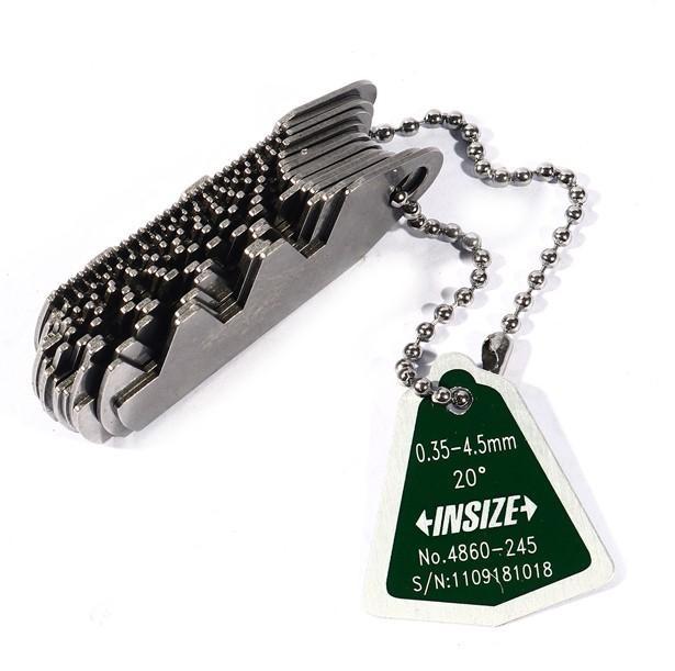 INSIZE IN-4860-245 Gaer Tooth Pitch Gages เกจวัดฟันเฟือง 0.35 - 4.5 mm image