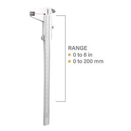 IN-1205-200S เวอร์เนีย 0-200 มม./8" (0.05 มม/1/128") image