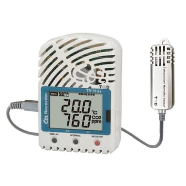 TND TR-76Ui-S เครื่องวัดอุณหภูมิความชื้น และ CO2 │ สูงถึง 9,999 ppm