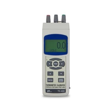 Lutron TC-424 เครื่องวัดอุณหภูมิดิจิตอลและคาลิเบรเตอร์ (Type K/J/T/E/R/S, Pt 100, 400 ohm, Voltage (DC mV)