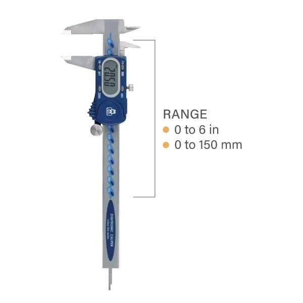 Moore & Wright MW110-15DBL คาลิเปอร์แบบดิจิตอล 0-150mm (0-6″) image