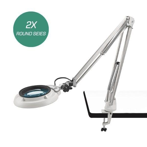 Otsuka SKKL-F-2X-ARCoating โคมไฟแว่นขยาย (Free-arm type) | กำลังขยาย 2 เท่า-photo0