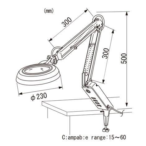 Otsuka O-LIGHT-F-12X โคมไฟแว่นขยาย-photo2