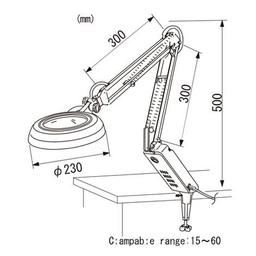 Otsuka O-LIGHT-F-12X โคมไฟแว่นขยาย-small-photo2