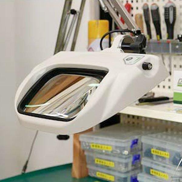 Otsuka O-LIGHT-5-F-2XAR โคมไฟแว่นขยายแบบมีแขนจับหนีบโต๊ะ│Big Recta-Lens Series-photo2