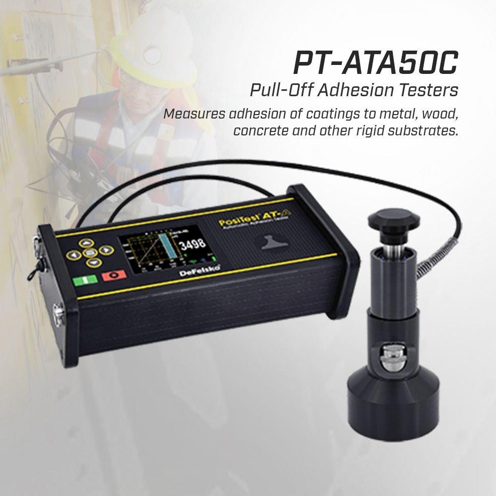 DeFelsko ATA50C เครื่องทดสอบแรงยึดเกาะพื้นผิวแบบอัตโนมัติ Pull-off Adhesion Testers