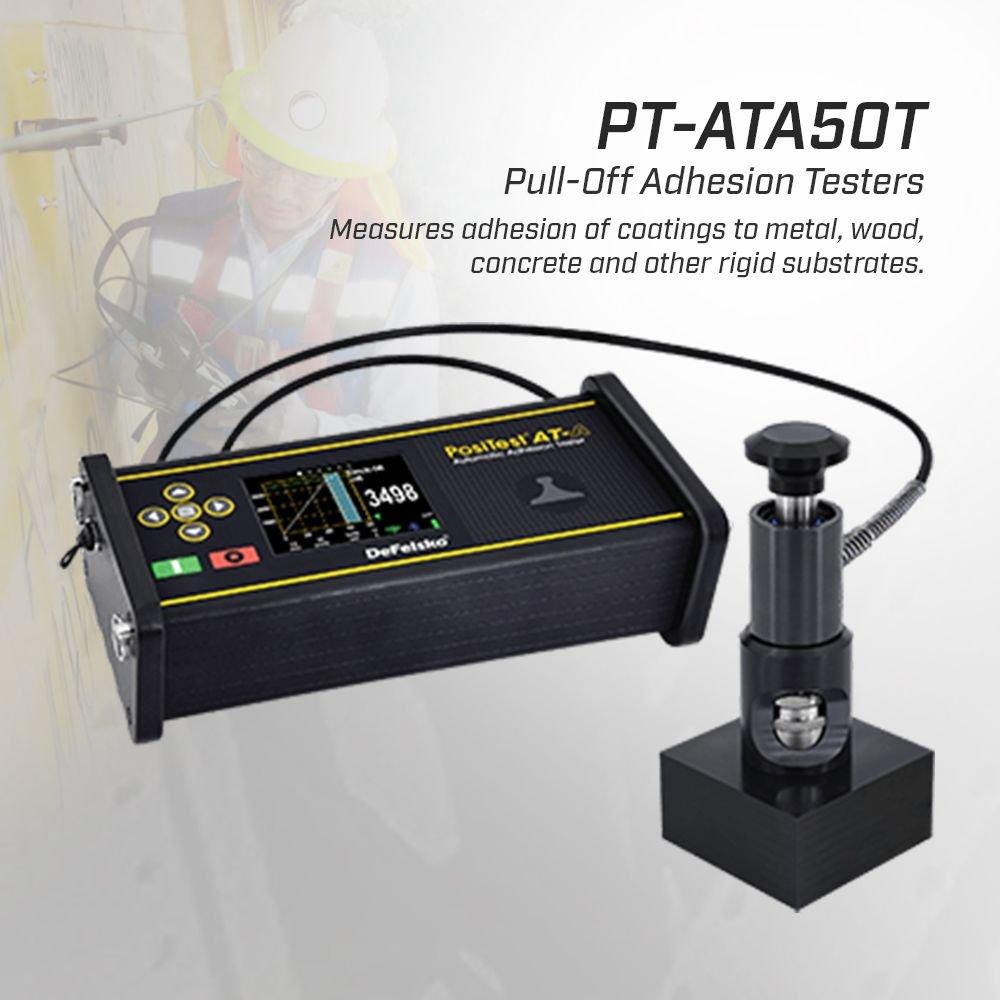 DeFelsko PT-ATA50T เครื่องทดสอบแรงยึดเกาะพื้นผิวแบบอัตโนมัติ | 50 x 50 mm Tile Kit (BS EN 12004-2)-photo0