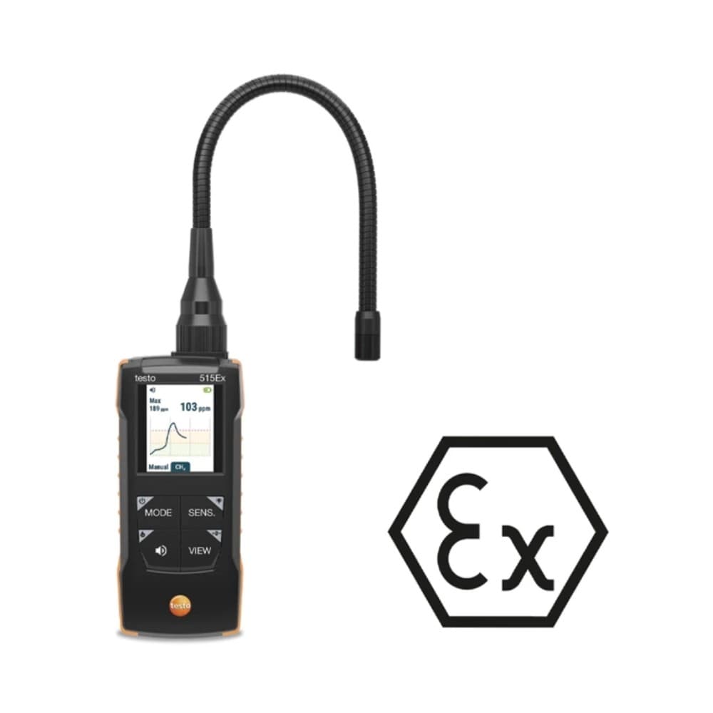 Testo-515EX-GR เครื่องตรวจหารอยรั่วของสารทำความเย็นและก๊าซไวไฟ (Combination Leak Detector - Gas and Refrigeration)
