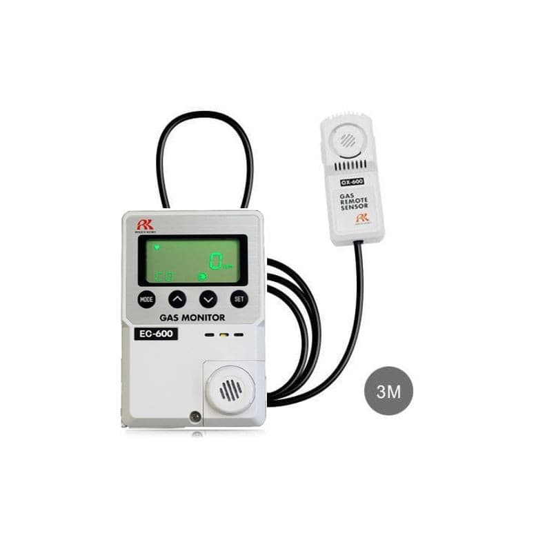RIKEN KEIKI EC-600-3M เครื่องวัดคาร์บอนมอนอกไซด์ (CO) | สาย 3 เมตร