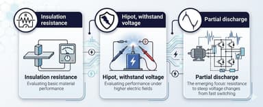 การทดสอบสำคัญสำหรับการประเมินฉนวนไฟฟ้า: IR, Hipot และ Partial Discharge