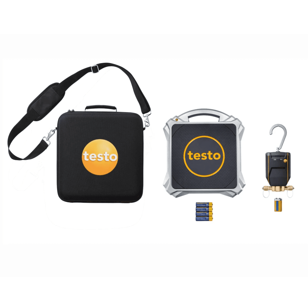 Testo 560i KIT ชุดเครื่องชั่งน้ำยาทำความเย็นแบบดิจิทัล พร้อมวาล์วอัจฉริยะ | Digital refrigerant scale with Bluetooth, and automatic charging valve