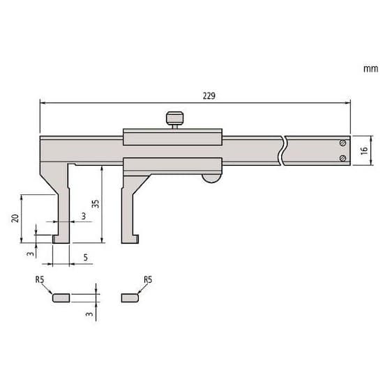 Mitutoyo M-536-147 คาลิเปอร์สำหรับวัดขนาดภายใน ABSOLUTE Inside Caliper-photo1
