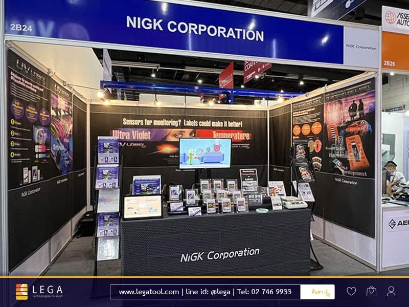 LEGA Corporation และ NiGK เปิดตัวนวัตกรรมแถบวัดอุณหภูมิและ UV Label ในงาน NEPCON Thailand 2022