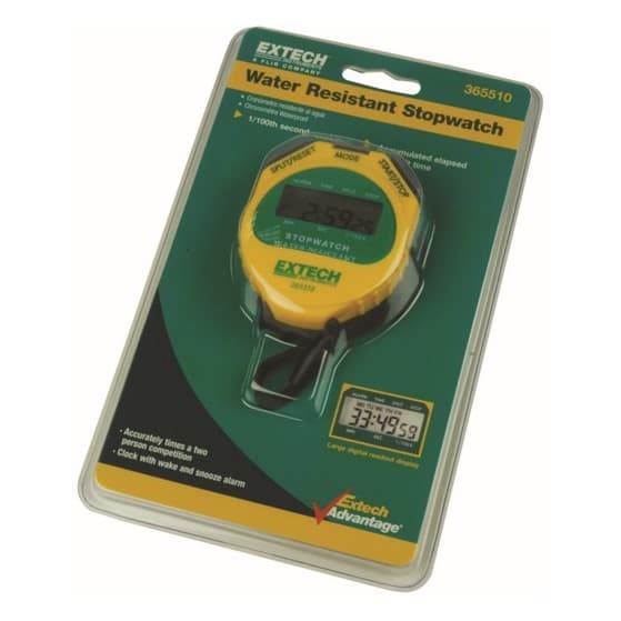 EXTECH 365510 Digital Stopwatch Clock with Calendar and Alarm-photo1