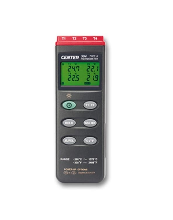 CENTER-304 เครื่องวัดอุณหภูมิ Thermocouple Type K รองรับ 4 Ch-photo0