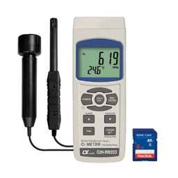 Lutron O2H-9903SD เครื่องวัดออกซิเจนในอากาศ 5in1 | SD Card