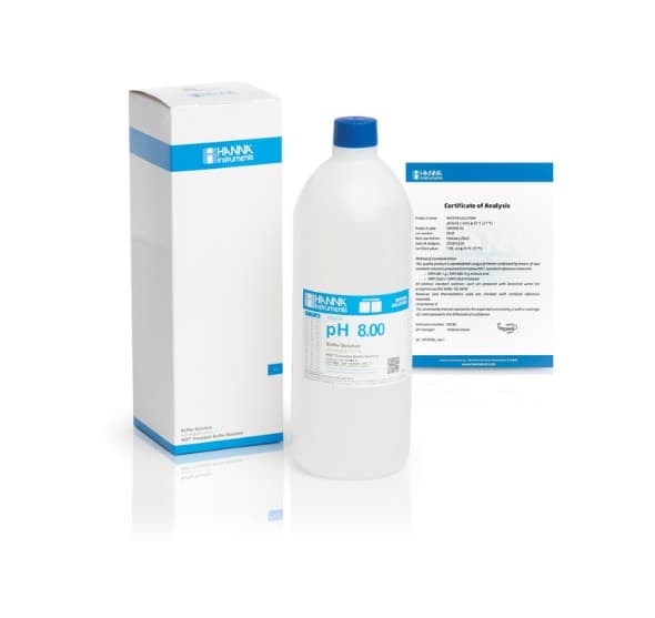 HANNA HI-5008 น้ำยาพีเอชบัพเฟอร์ pH 8.00 (500 ml)-photo0