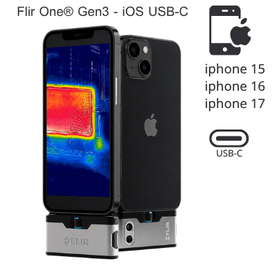 FLIR ONE Gen3 iOS กล้องถ่ายภาพความร้อนสำหรับสมาร์ตโฟน iOS (USB-C) สำหรับ iphone 15,16,17-photo