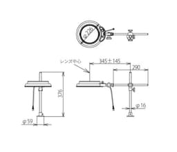 Otsuka MGL-D-3XAR โคมไฟแว่นขยาย MAGNALIGHT กำลังขยาย 3 เท่่า-photo1