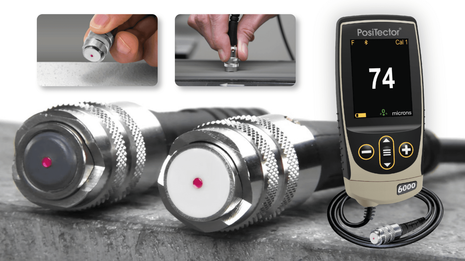 หัววัด Zirconia รุ่นใหม่สำหรับ PosiTector 6000 พร้อมปลายหัววัดแบบ ruby-tip