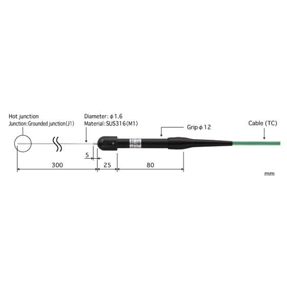 Anritsu A1_6-E-J1-M1-L500-TC1-ASP โพรบวัดอุณหภูมิ Bendable Wiry Probes