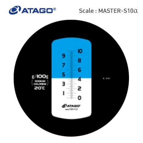 Atago MASTER-S10-alpha เครื่องวัดความเค็ม (Salinity Refractometer)