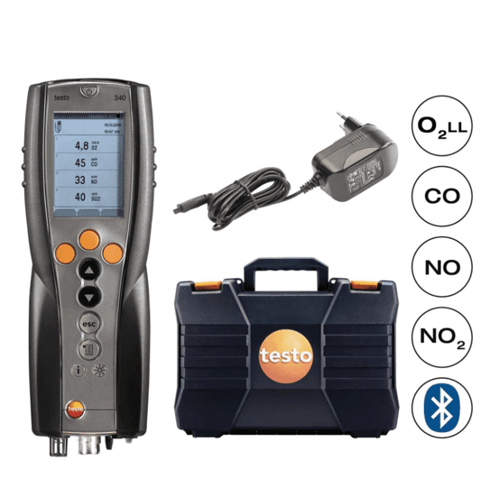 Testo-340 Flue gas analyzer for use in industry