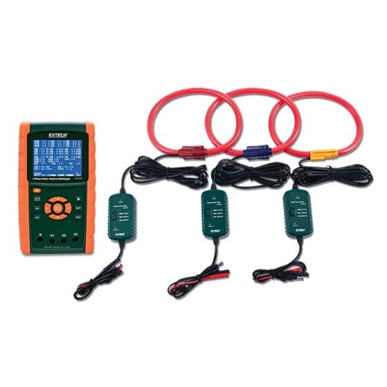 Extech PQ3450-30 เครื่องบันทึกข้อมูลพลังงานไฟฟ้า 3000A Datalogging Power Analyzer Kit