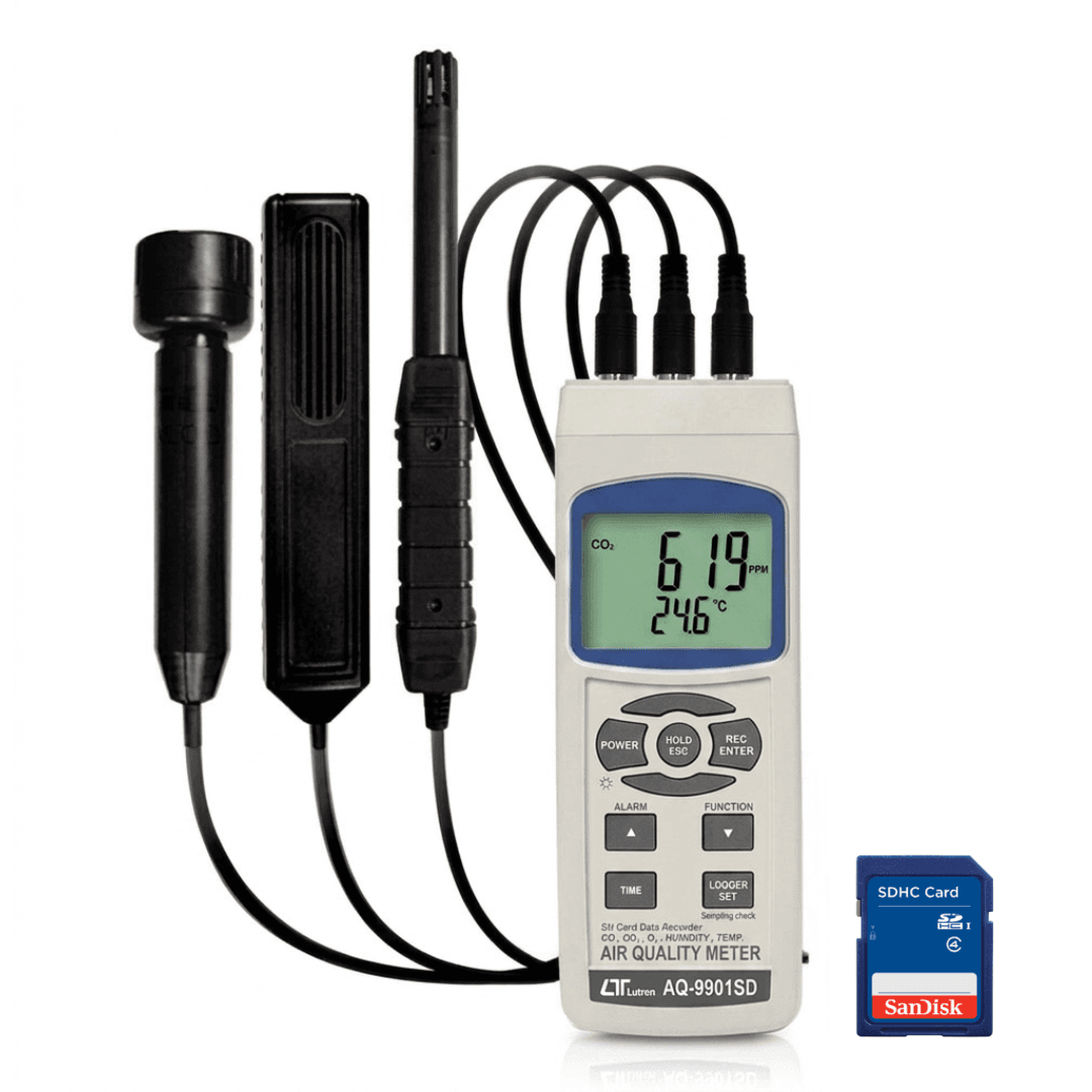 Lutron AQ-9901SD เครื่องวัดคุณภาพอากาศ 6 In 1