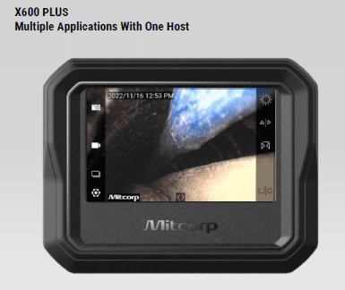 X600 PLUS Video Borescope with 3.9mm HD Two-Way Articulation Probe (1m)