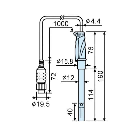 TOA DKK CT-58101C โพรบวัดค่านำไฟฟ้า Conductivity Cell