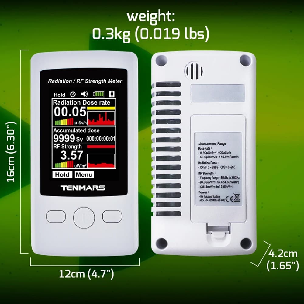 TENMARS TM-95 | เครื่องวัดรังสีและ RF Radiation Meter