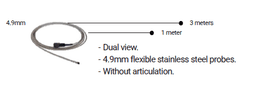 MITCORP MITC-49DFS-1M-SS-M Dual Camera Probe 4.9 mm 1 m Stainless Steel-photo1