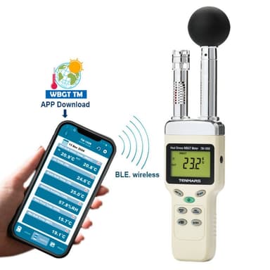 Tenmars TM-188B เครื่องวัดค่าดัชนีความร้อนแบบดิจิตอล Heat Stress WBGT Meter