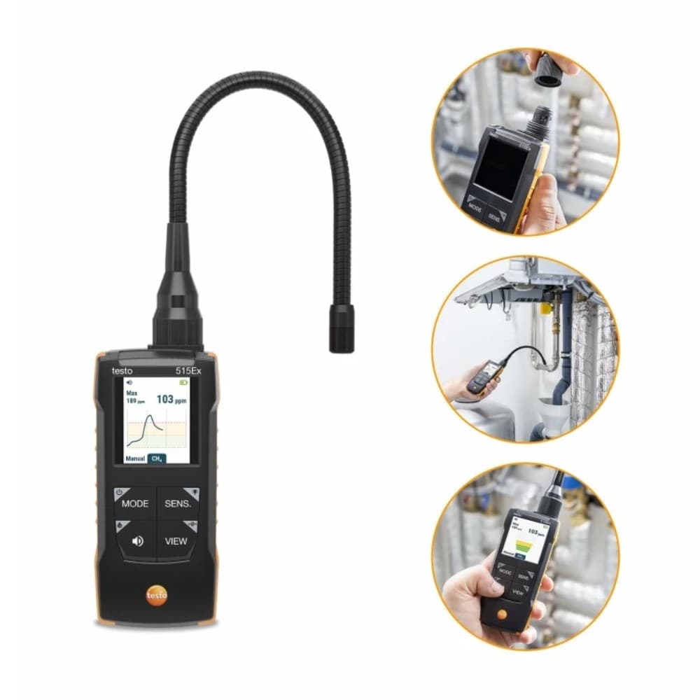 Testo-515EX-GR เครื่องตรวจหารอยรั่วของสารทำความเย็นและก๊าซไวไฟ (Combination Leak Detector - Gas and Refrigeration)