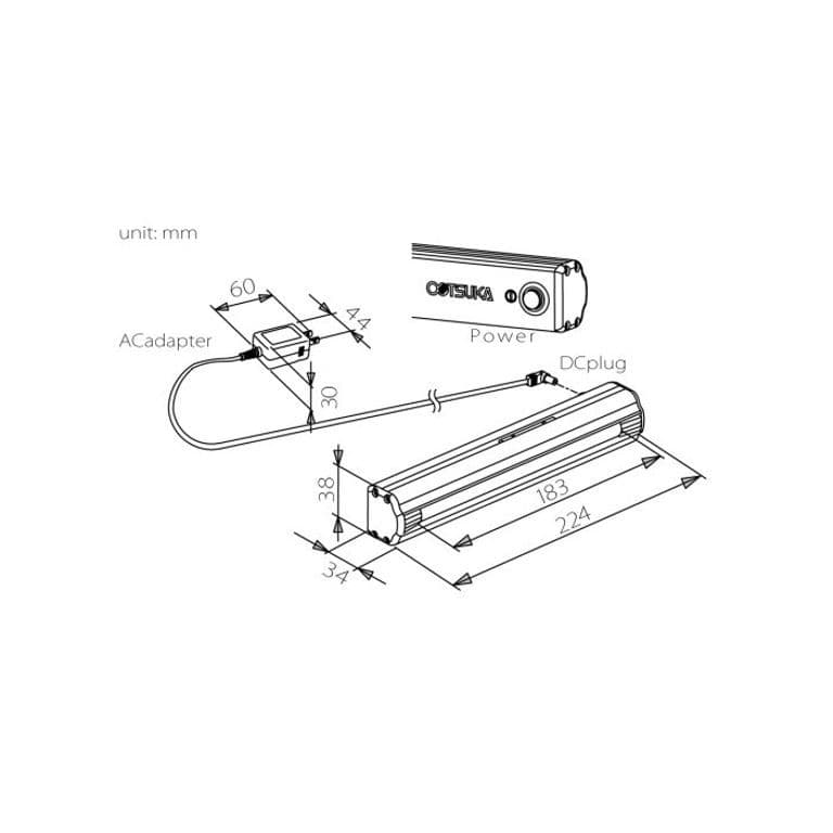 OTSUKA BARLIGHT-II-MW: โคมไฟสำหรับตรวจสอบพื้นผิว