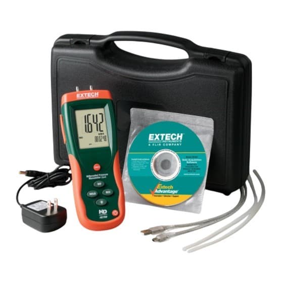 Extech HD755 เครื่องวัดความดันต่าง Differential Pressure Manometer (0.5psi)