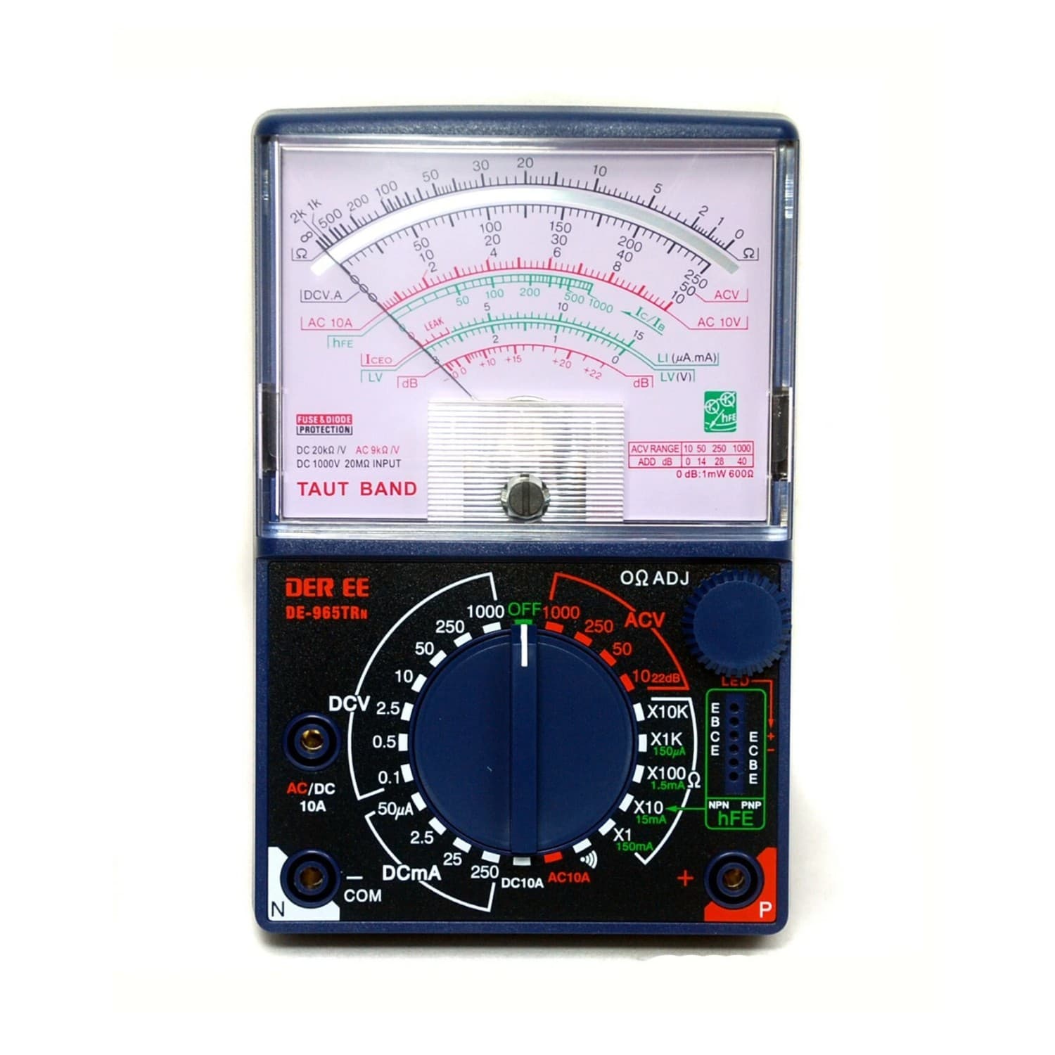 DER EE DE-965TRN มัลติมิเตอร์แบบเข็ม Analog Multimeter