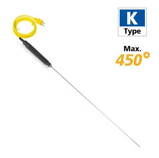 Rixen LK-02L-3M โพรบวัดอุณหภูมิ Immersion Max.450℃ (Type K) Cable 3M