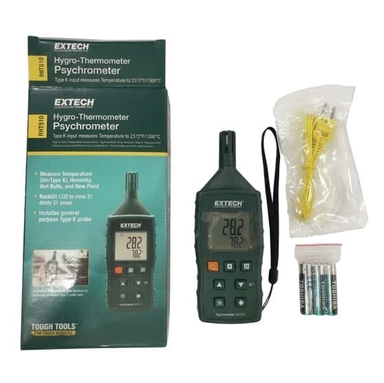 Extech RHT510 เครื่องวัดอุณหภูมิและความชื้น Hygro-Thermometer Psychrometer