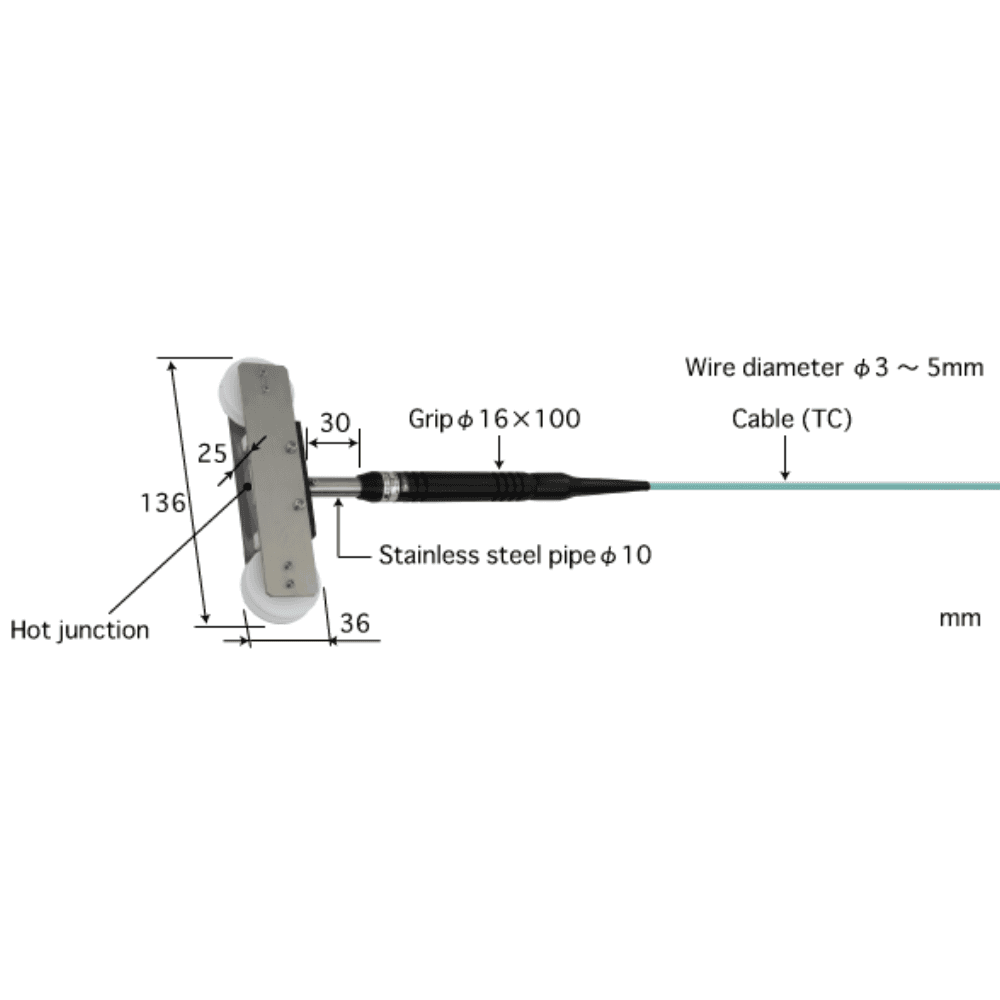 Anritsu MW-44K-TC1-ANP โพรบวัดอุณหภูมิแบบ Moving Wire Probes | Max.250°C (Type K)