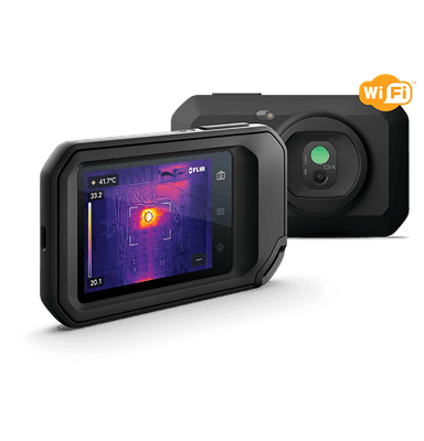 FLIR-C3-X-WIFI กล้องถ่ายภาพความร้อนแบบพกพา 128 X 96 Pixels | 300°C