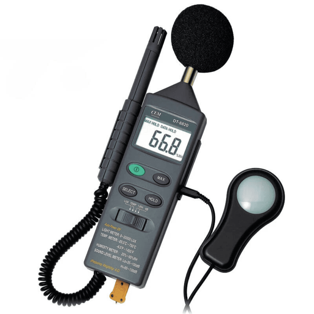 CEM DT-8820 เครื่องวัดสภาพแวดล้อมแบบมัลติฟังก์ชัน 4 in 1