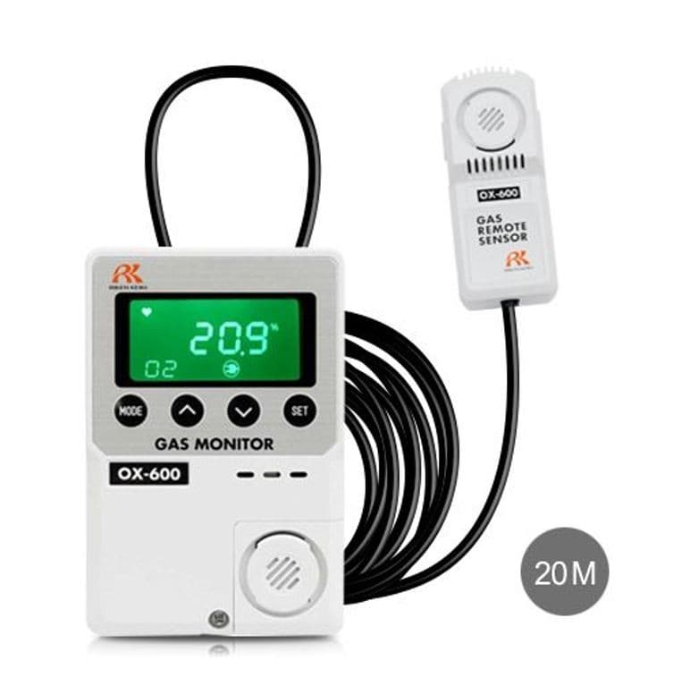 RIKEN KEIKI OX-600-20M เครื่องวัดออกซิเจนในอากาศ (O2) | สาย 20 เมตร